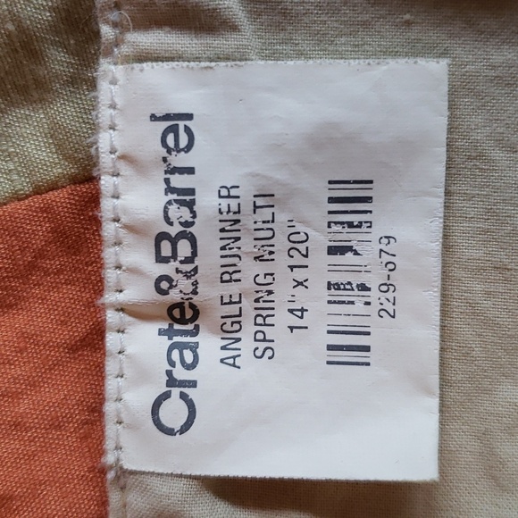 Crate&Barrel Angle Table Runner Multi - Picture 5 of 8